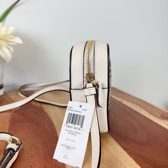 NWT Coach Mini Camera Bag In Signature Canvas‎ With Hunting Fishing Plaid Print - Picture 3 of 7